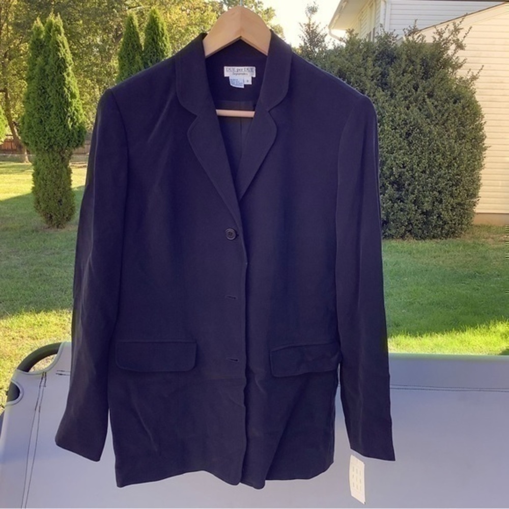 Silk blazer jacket